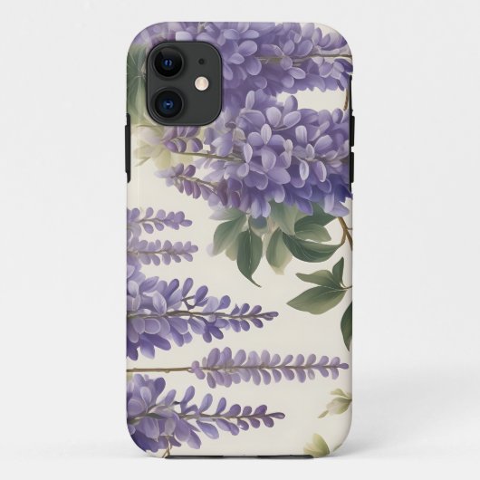 ヴィンテージフローラ藤 Case-Mate iPhoneケース (裏面)