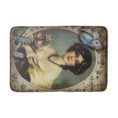 ヴィンテージフローラ蝶パリスビクトリアンク バスマット (正面)