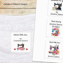 ヴィンテージフローラ裁縫機 ラベル