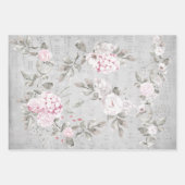 ヴィンテージフローラ装飾楽譜 ラッピングペーパーシート (正面2)