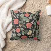 ヴィンテージフローラ装飾用クッション クッション (ブランケット)