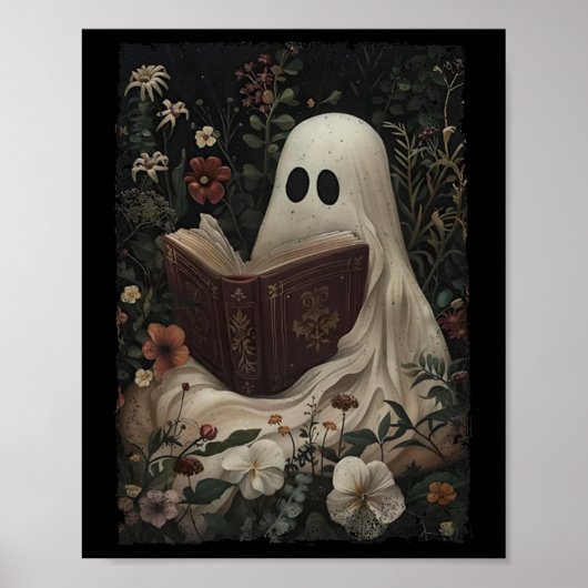 ヴィンテージフローラ読幽霊ブックハロウィーンコスム ポスター (正面)