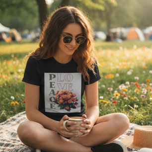 ヴィンテージフローラ調和和愛 Tシャツ