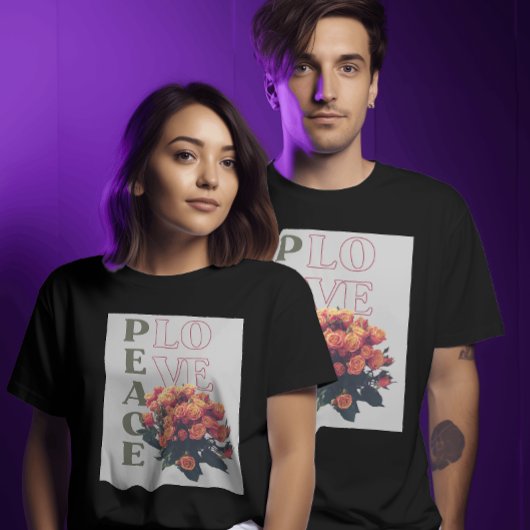 ヴィンテージフローラ調和和愛 Tシャツ