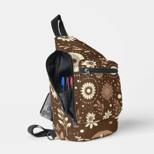 ヴィンテージフローラ調和 スリングバッグ