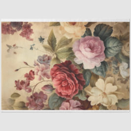 ヴィンテージフローラ豊かな色で永遠開花 薄葉紙