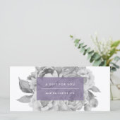 ヴィンテージフローラ贈与証 |薄紫 (スタンド正面)