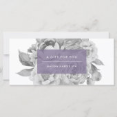 ヴィンテージフローラ贈与証 |薄紫 (正面)