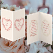 ヴィンテージフローラ赤ラブハートバレンタインデー