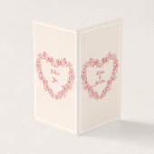 ヴィンテージフローラ赤ラブハートバレンタインデー (外部)