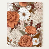 ヴィンテージフローラ赤面シエナマウブフラワーフラワーフラワーフラワーズ プランナー手帳 (裏面)