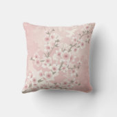 ヴィンテージフローラ赤面ピンク |さくらんぼ クッション (裏面)