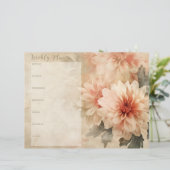 ヴィンテージフローラ週間プランナースクラップブック紙 (スタンド正面)