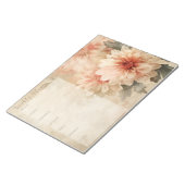 ヴィンテージフローラ週間プランナー文房具 ノートパッド (アングル)