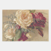 ヴィンテージフローラ重い重量の分離プリント ラッピングペーパーシート (正面2)
