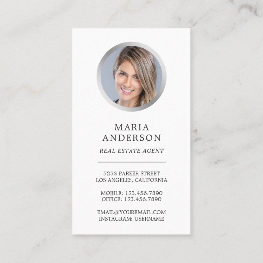 ヴィンテージフローラ銀鍵実在不動産代理写真 名刺 (裏面)