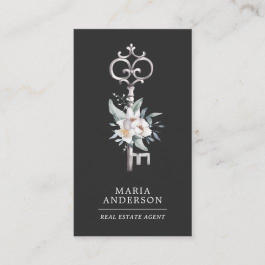 ヴィンテージフローラ銀鍵実在不動産代理写真 名刺 (正面)