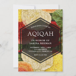 ヴィンテージフローラ開花幾何Aqeekah | アキカ 招待状