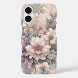 ヴィンテージフローラ電話ケース iPhone 16ケース