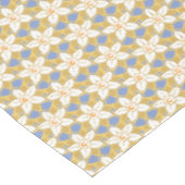 ヴィンテージフローラ青と黄色のヨンクイル模様 テーブルクロス (アングル)