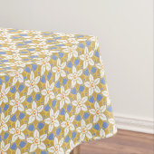 ヴィンテージフローラ青と黄色のヨンクイル模様 テーブルクロス (インサイチュ)