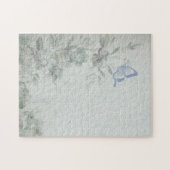 ヴィンテージフローラ青 ジグソーパズル (横)