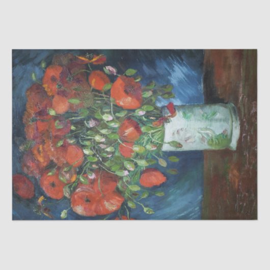 ヴィンテージフローラ静止寿命切り離し 薄葉紙 (正面)