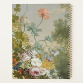 ヴィンテージフローラ静止画ノートブパーソナライズされたック プランナー手帳 (裏面)