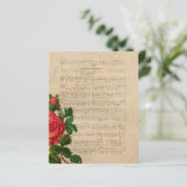 ヴィンテージフローラ音符レッドローズ (スタンド正面)