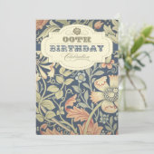 ヴィンテージフローラ類型デザイン誕生日招待状 招待状 (スタンド正面)