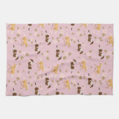 ヴィンテージフローラ馬模様 キッチンタオル (横)