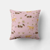 ヴィンテージフローラ馬模様 クッション (裏面)