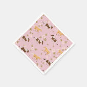 ヴィンテージフローラ馬模様 スタンダードカクテルナプキン (角)