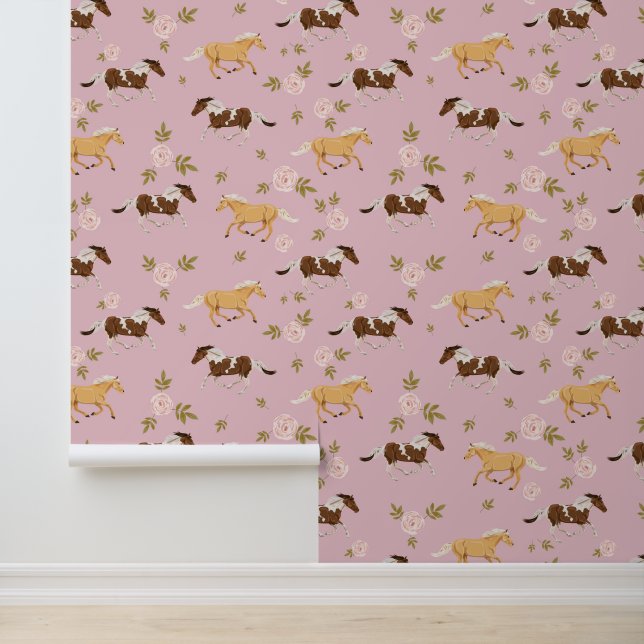 ヴィンテージフローラ馬模様 壁紙 (アプリケーション)