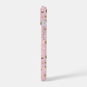 ヴィンテージフローラ馬模様 iPhone 15ケース (左側面)