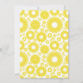 ヴィンテージフローラ黄結婚式招待状 招待状 (裏面)