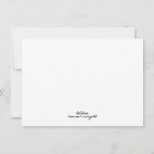 ヴィンテージフローラ10月誕生モノグラムの月 ノートカード (裏面)