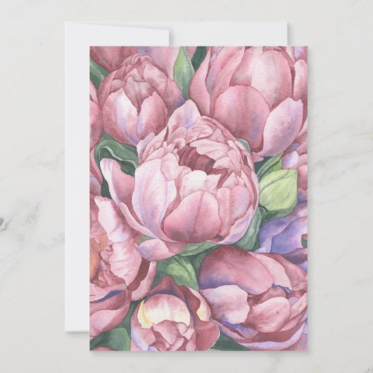 ヴィンテージフローラ50th誕生日パーティーへの招待 招待状 (裏面)