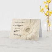 ヴィンテージフローラ60結婚周年記念カード カード (黄色い花)