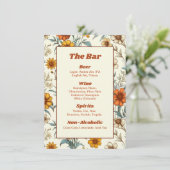 ヴィンテージフローラ70sタイムレス結婚のバーメニュー メニュー (スタンド正面)