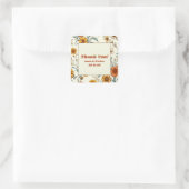 ヴィンテージフローラ70sタイムレス結婚ズ・サンキュー スクエアシール (バッグ)