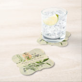 ヴィンテージフローラ80誕生日 ペーパーコースター (インサイチュ)