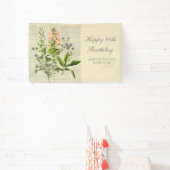 ヴィンテージフローラ80誕生日 横断幕 (インサイチュ)