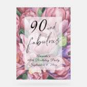 ヴィンテージフローラ90th誕生日パーティー アクリルサイン (正面)