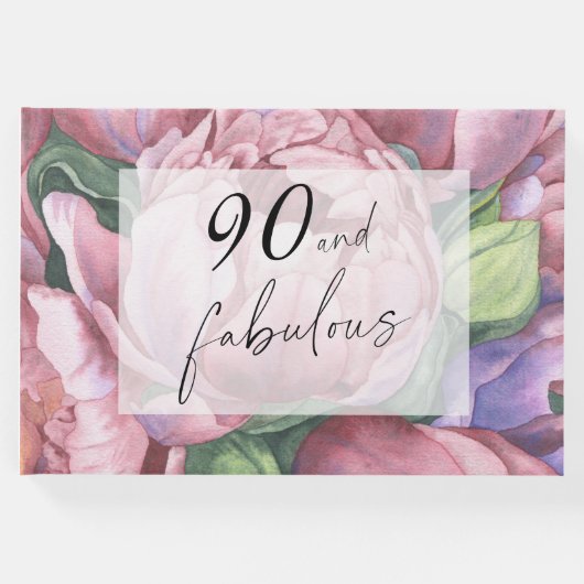 ヴィンテージフローラ90th誕生日パーティー ゲストブック (正面)