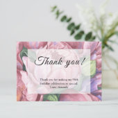 ヴィンテージフローラ90th誕生日パーティー サンキューカード (スタンド正面)