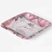 ヴィンテージフローラ90th誕生日パーティー ペーパープレート (傾斜あり)