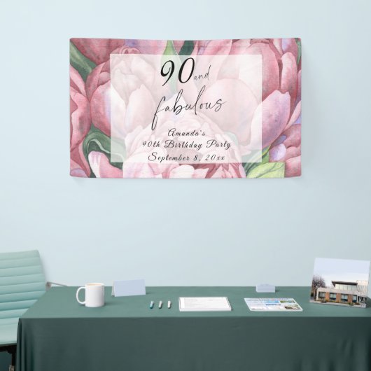 ヴィンテージフローラ90th誕生日パーティー 横断幕 (トレードショー)