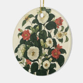 ヴィンテージフローラ、アンティークガーデンバラ花 セラミックオーナメント (左)