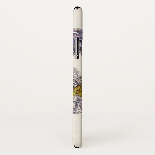 ヴィンテージフローラ、アンティーク紫アスター花 Case-Mate iPhoneケース (裏面/右)